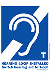 Hearing Loop Installed. Switch hearing aid to T-coil.